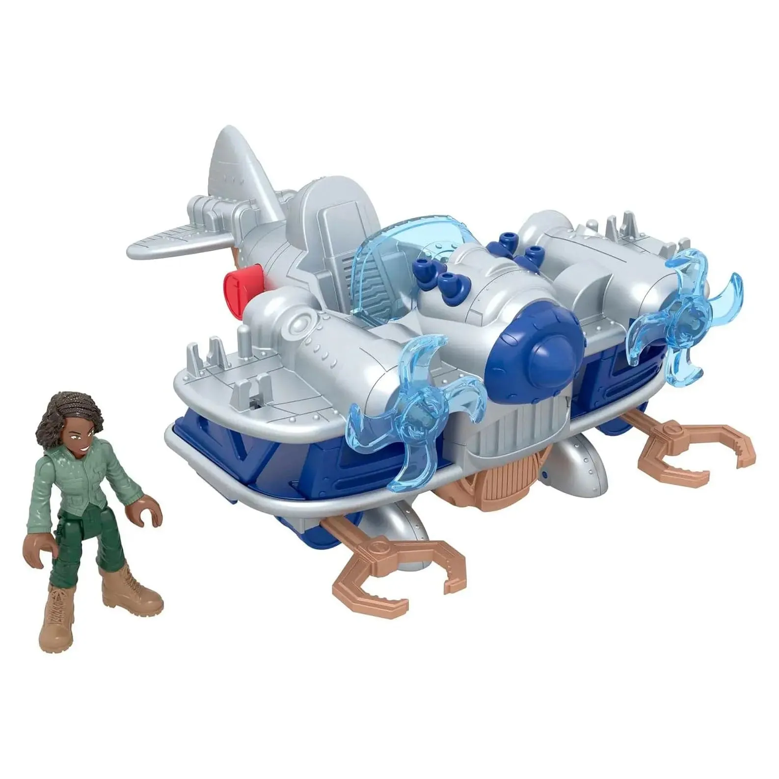 Jurassic World Air Tracker Kayla & Plane Set Missile Launcher 20cm