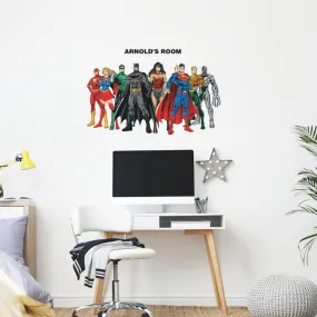 Justice League Peel And Stick Giant Wall Decals With Alphabet