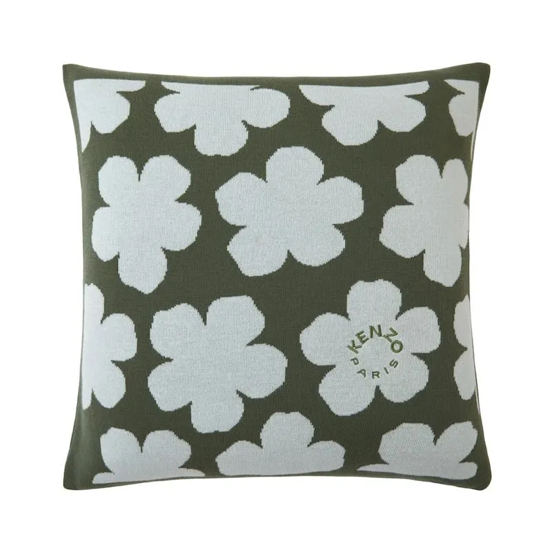 K Hanadot Kaki Decorative Pillow by Kenzo Paris