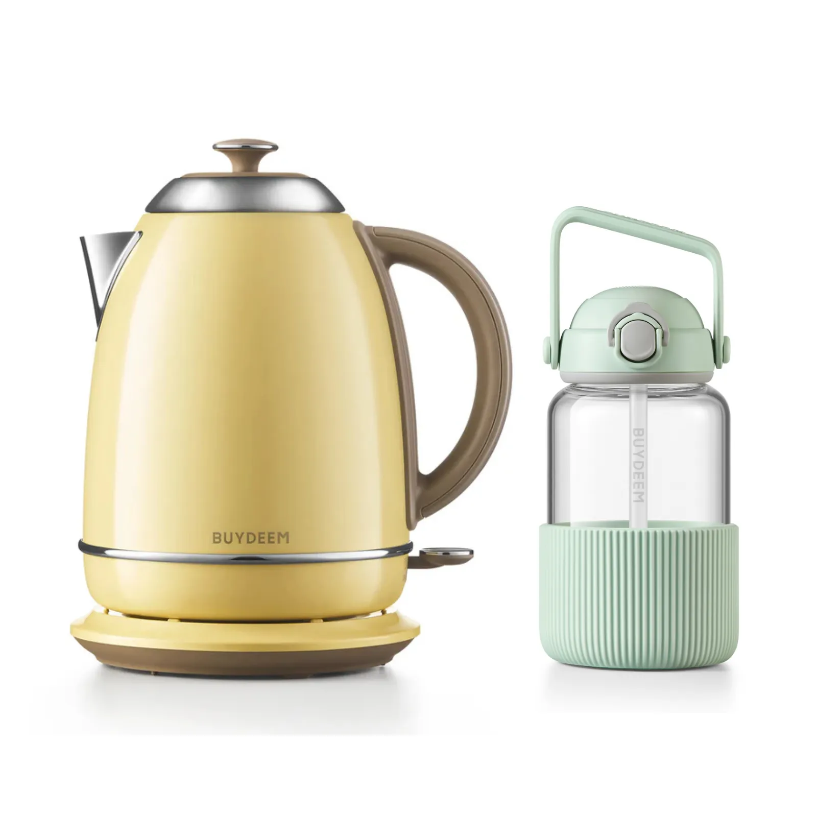 K640 Kettle with Pop-up Straw Glass Bottle - Bundle Offer