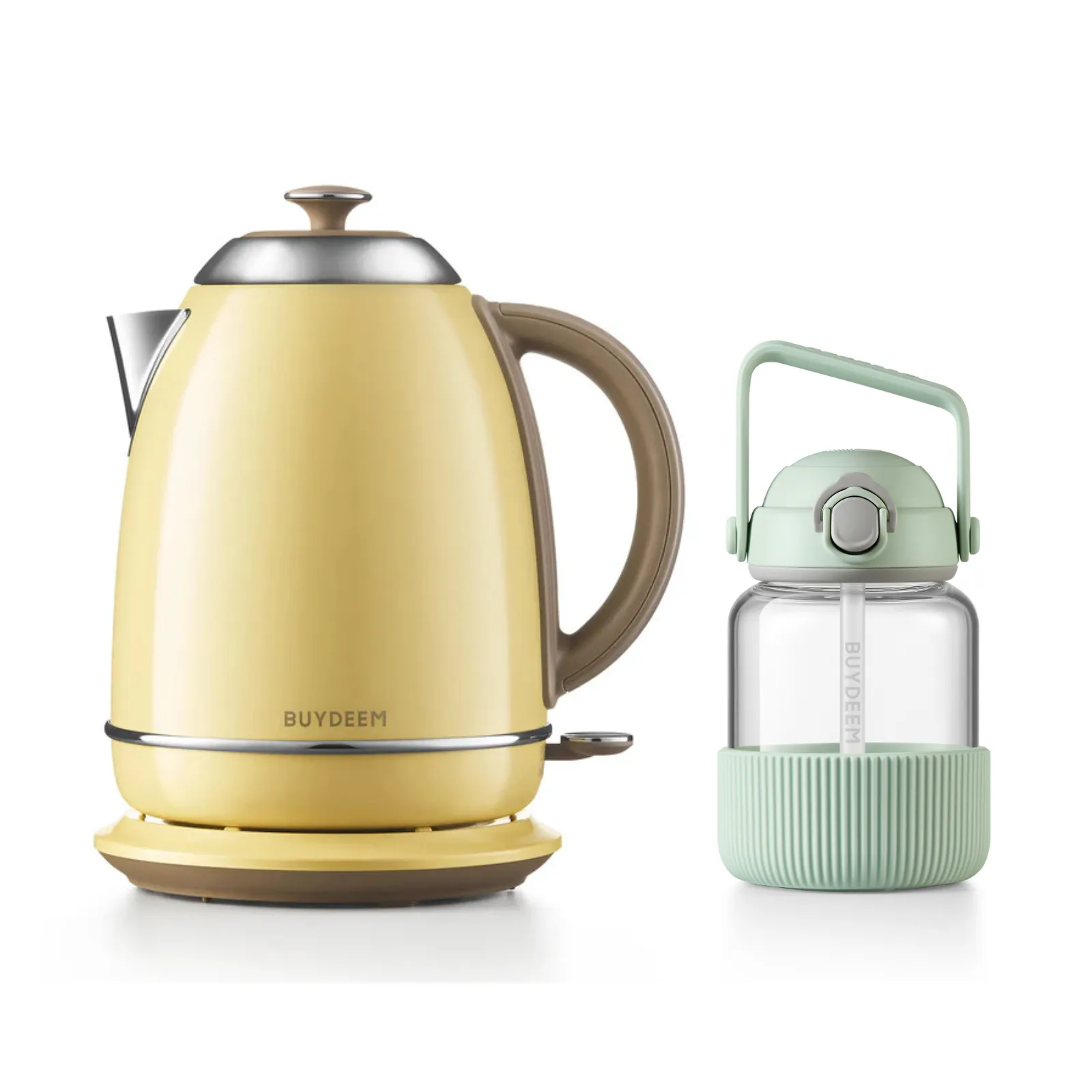 K640 Kettle with Pop-up Straw Glass Bottle - Bundle Offer