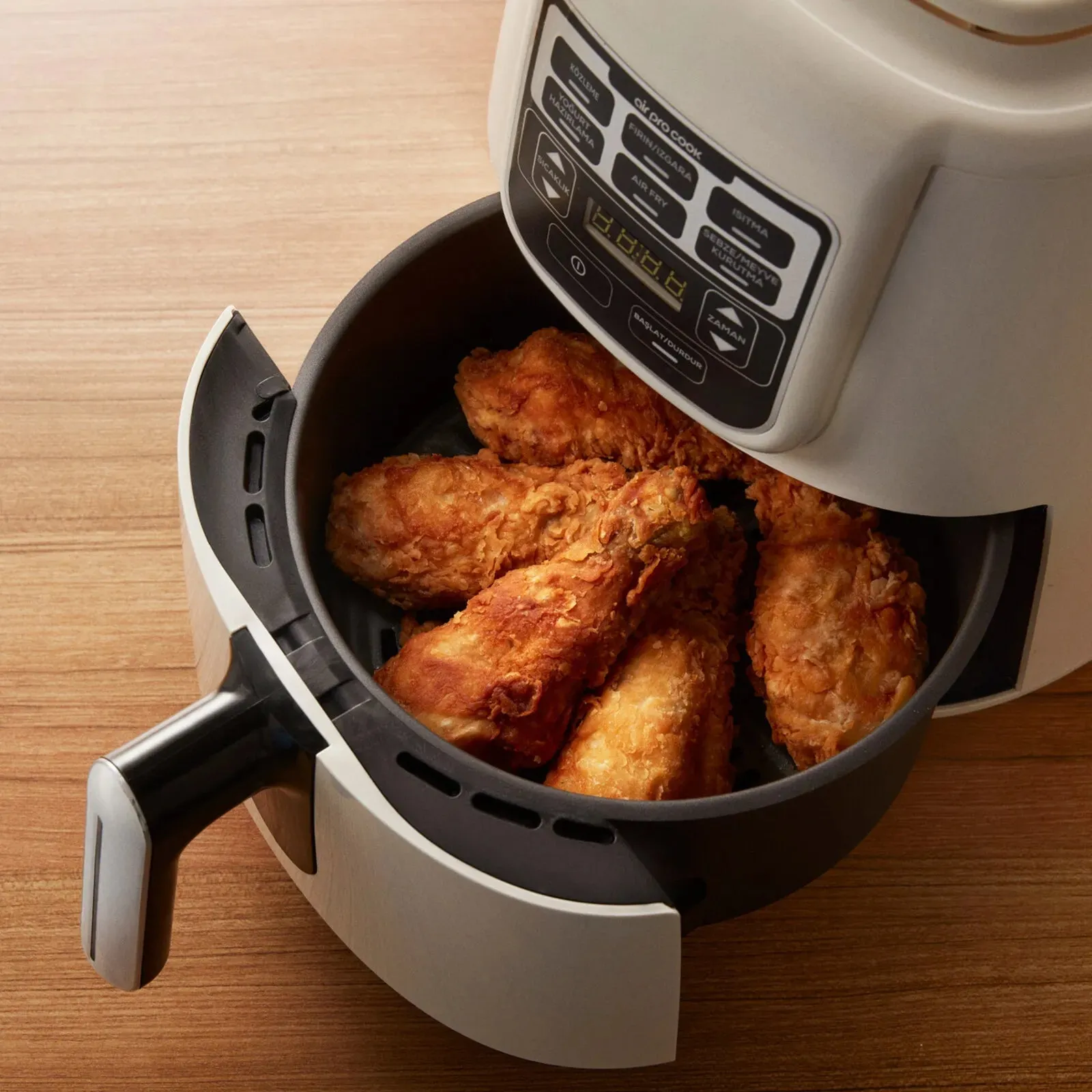 Karaca Air Cook mit Bratfunktion XL Air Fryer Black Shine