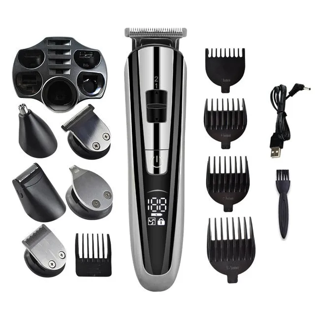 Kemei Electric Hair Clipper Beauty kit for Men Electric shaver beard trimme men&#39;s Razor multifunctional hair cutting machine