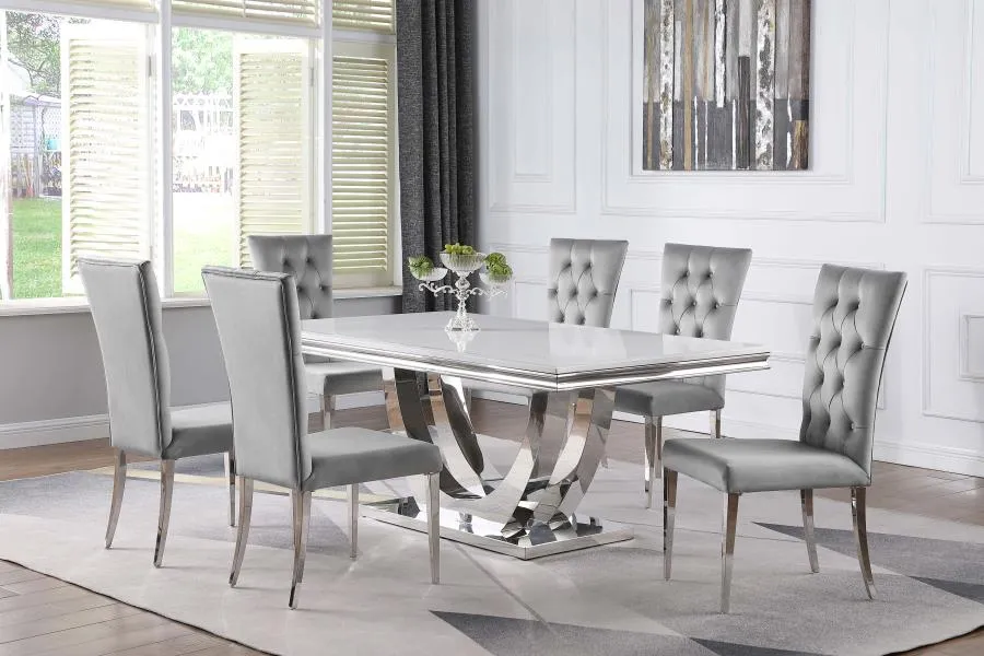 Kerwin Grey 7 Pc Dining Set