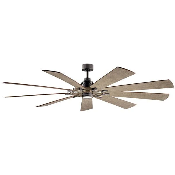 Kichler 300285WZC Gentry XL LED 85" Ceiling Fan Weathered Zinc