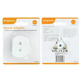 Kingavon Shaver Adaptor for charging electric shavers & toothbrushes