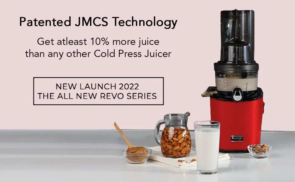 Kuvings REVO830 Black Luxury Cold Press Whole Slow Juicer (2023 New Launch), World's First Juicer with Patented Automatic-Cutting Auger to reduce juicing time, 12 Years Manufactuer Warranty, 240W