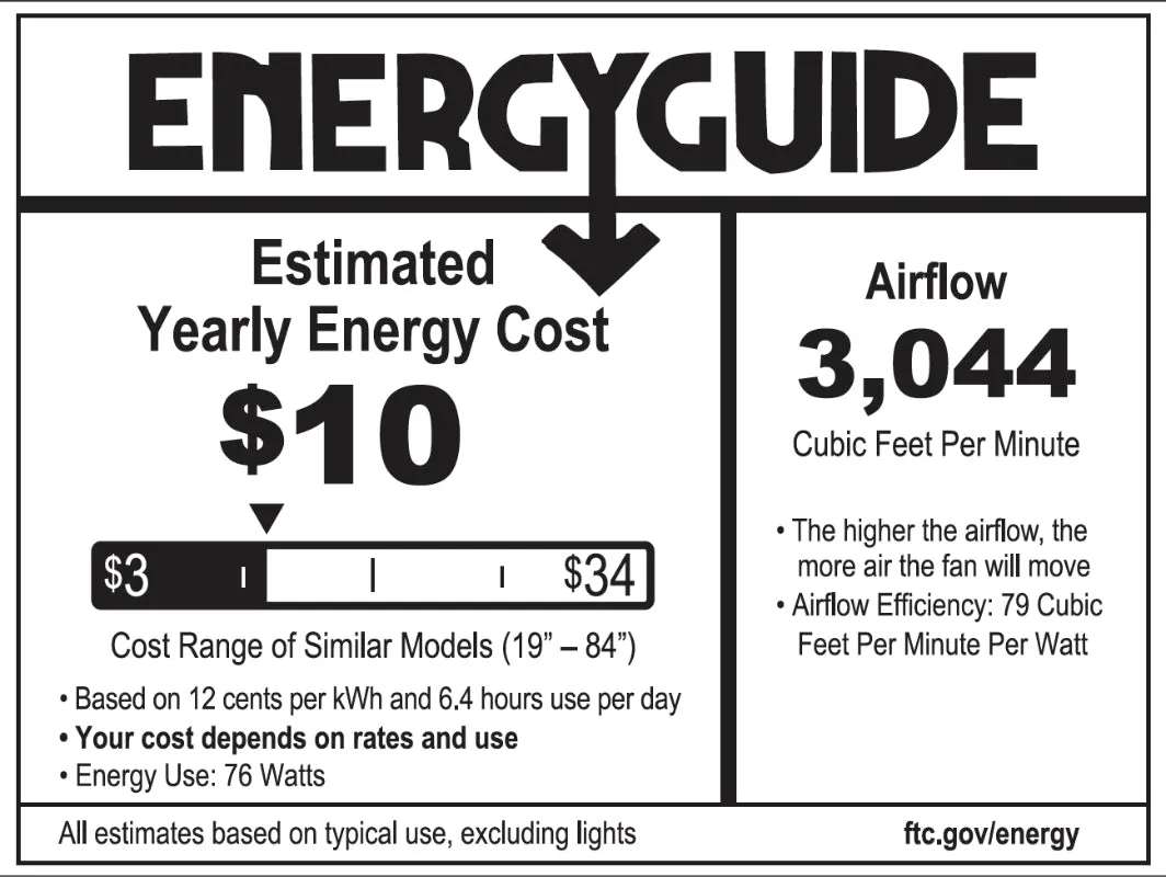 Kuzco CF78752 Erikson 52" Ceiling Fan with LED Light Kit