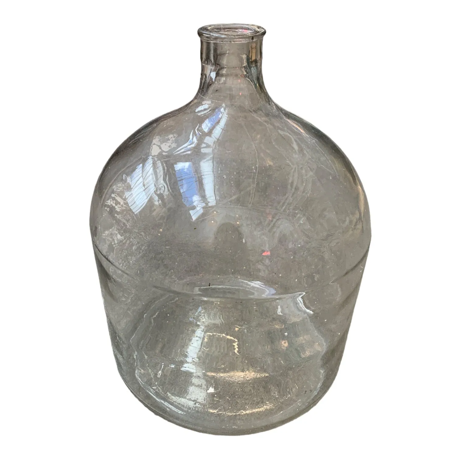 Large Vintage Glass Belly Bottle