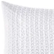 Liana White Waffle Throw Pillow