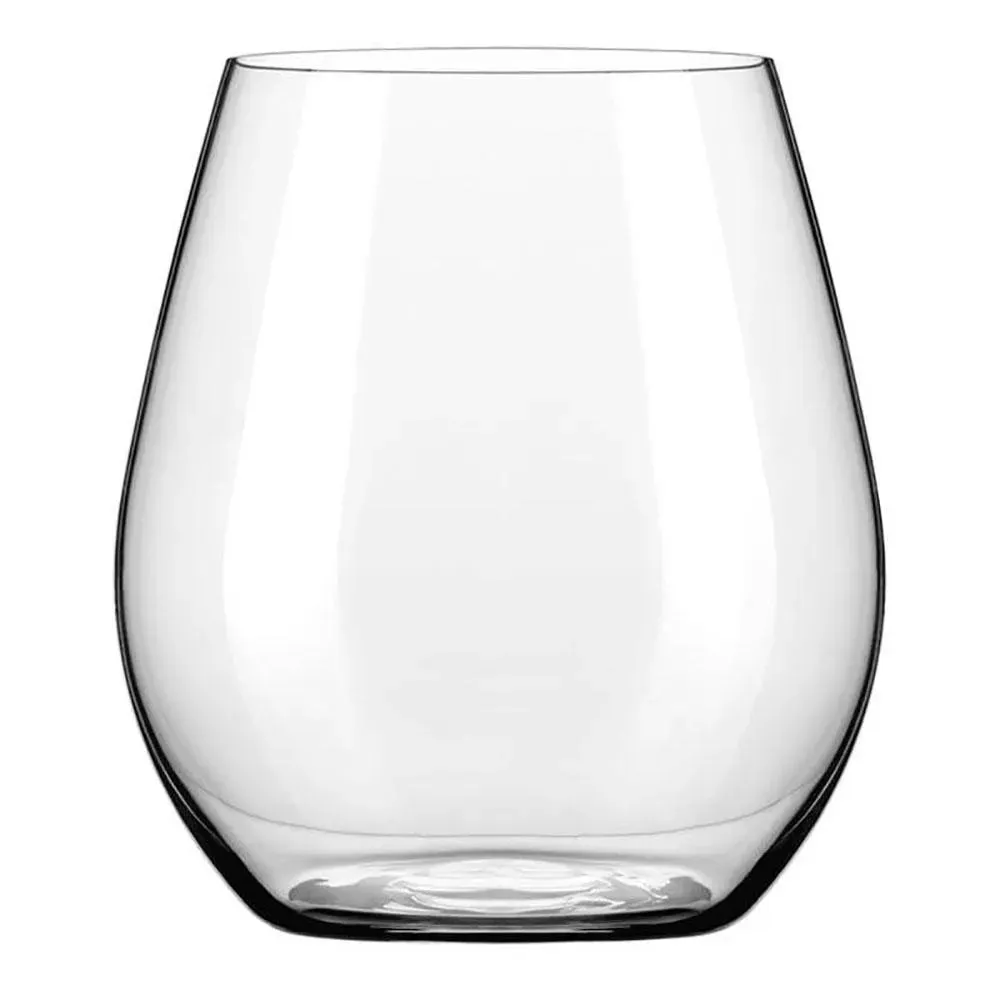 Libbey 9017 Renaissance Series 18 oz Stemless and Round Red Wine Glass with Sheer Rim, Case of 12 Each