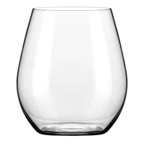 Libbey 9017 Renaissance Series 18 oz Stemless and Round Red Wine Glass with Sheer Rim, Case of 12 Each