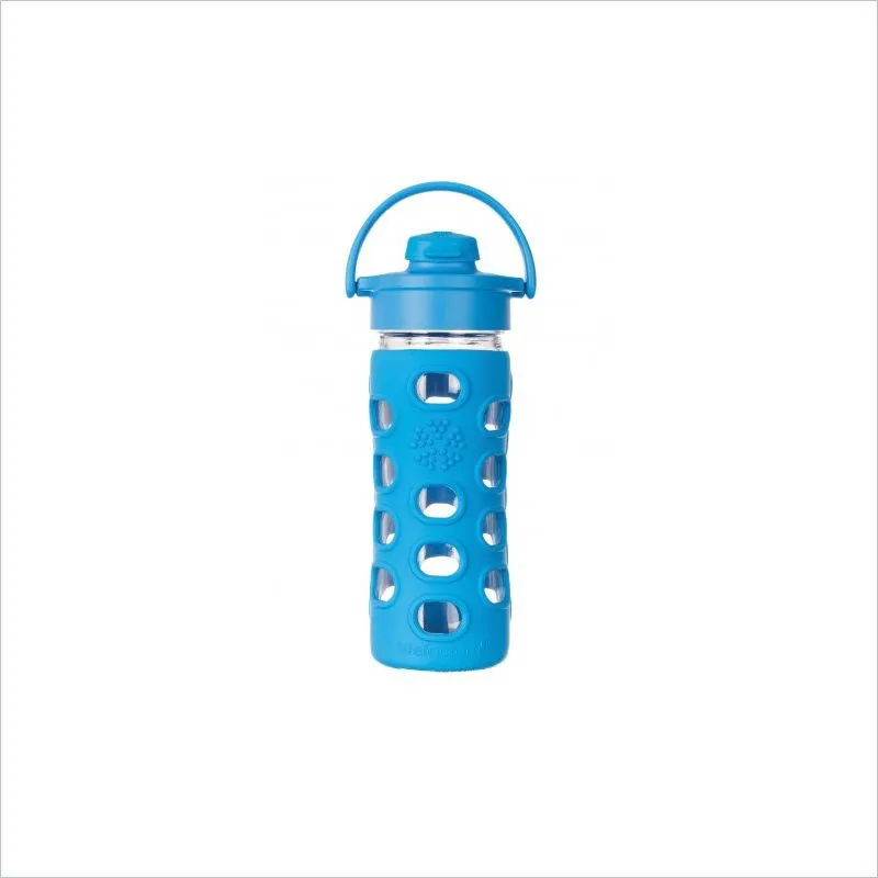 Lifefactory 12oz Flip Cap Glass Bottle in Ocean