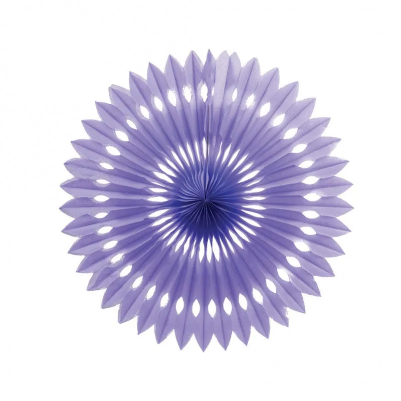 Lilac Paper Hanging Fan (40cm)