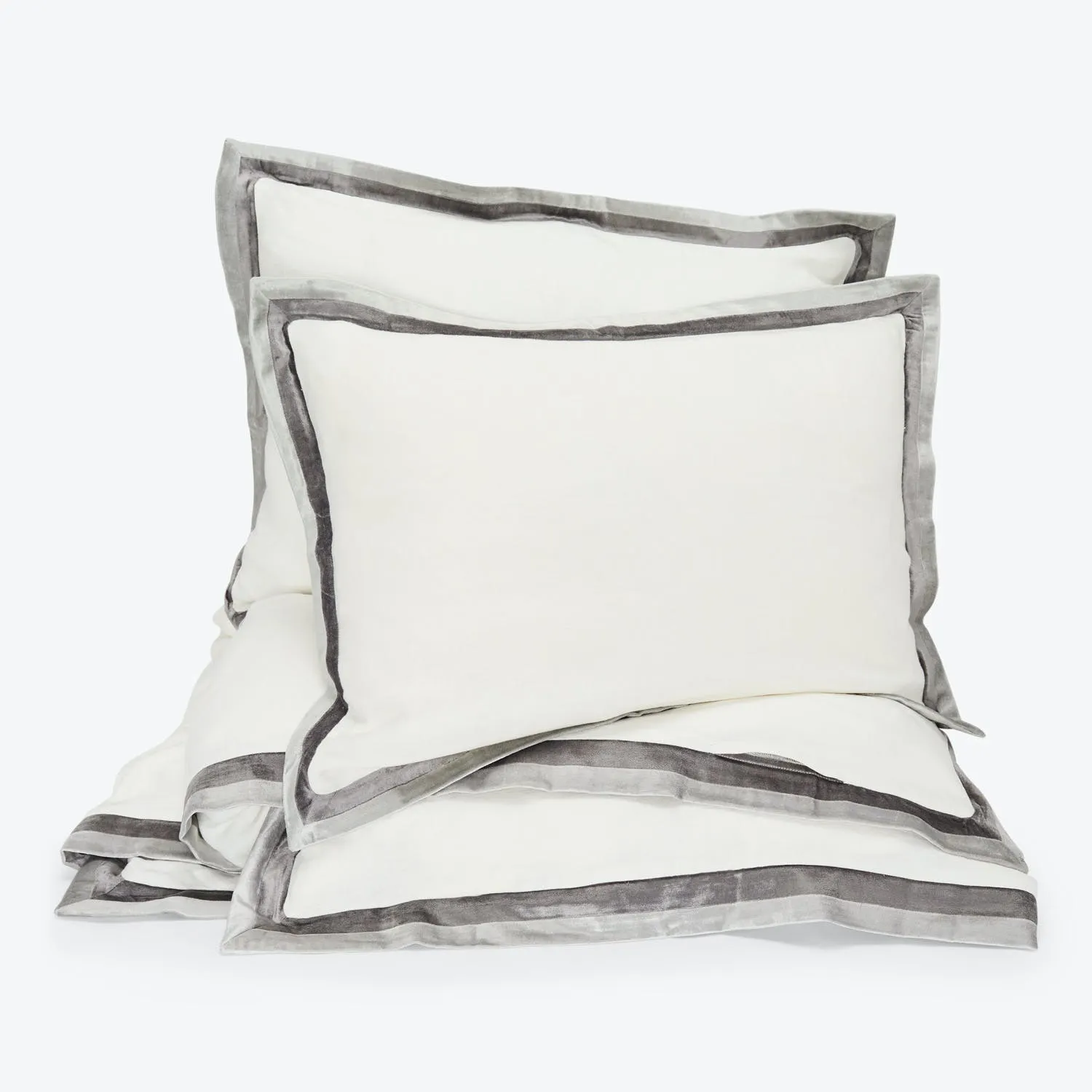 Linen Duvet   Sham Set, Gray