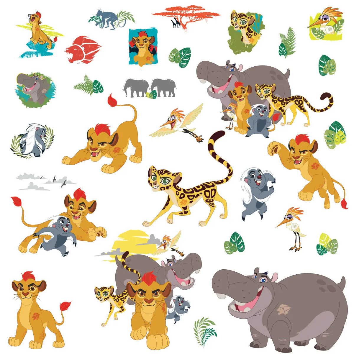 LION GUARD PEEL AND STICK WALL DECALS