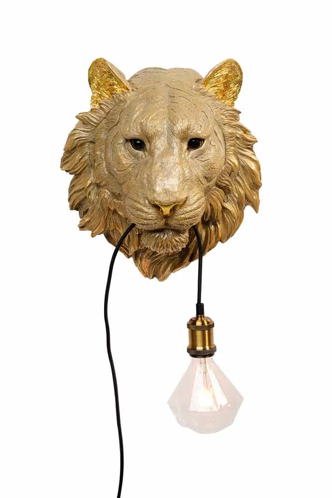 Lion Head Wall Light