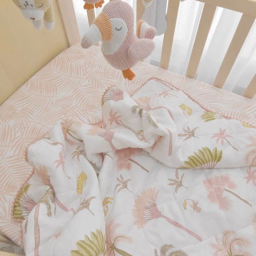 Lolli Living | Reversible Quilted Cot Comforter - Tropical Mia