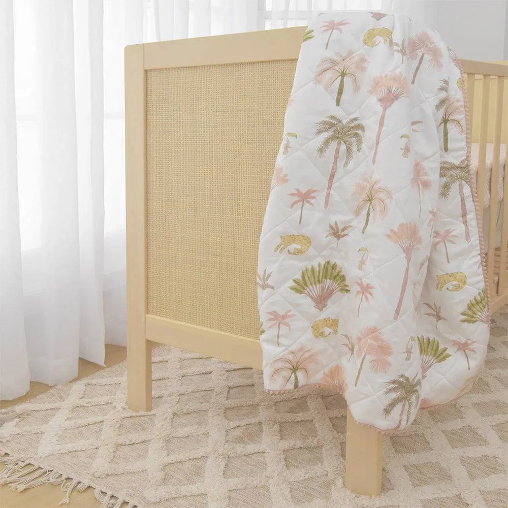 Lolli Living | Reversible Quilted Cot Comforter - Tropical Mia