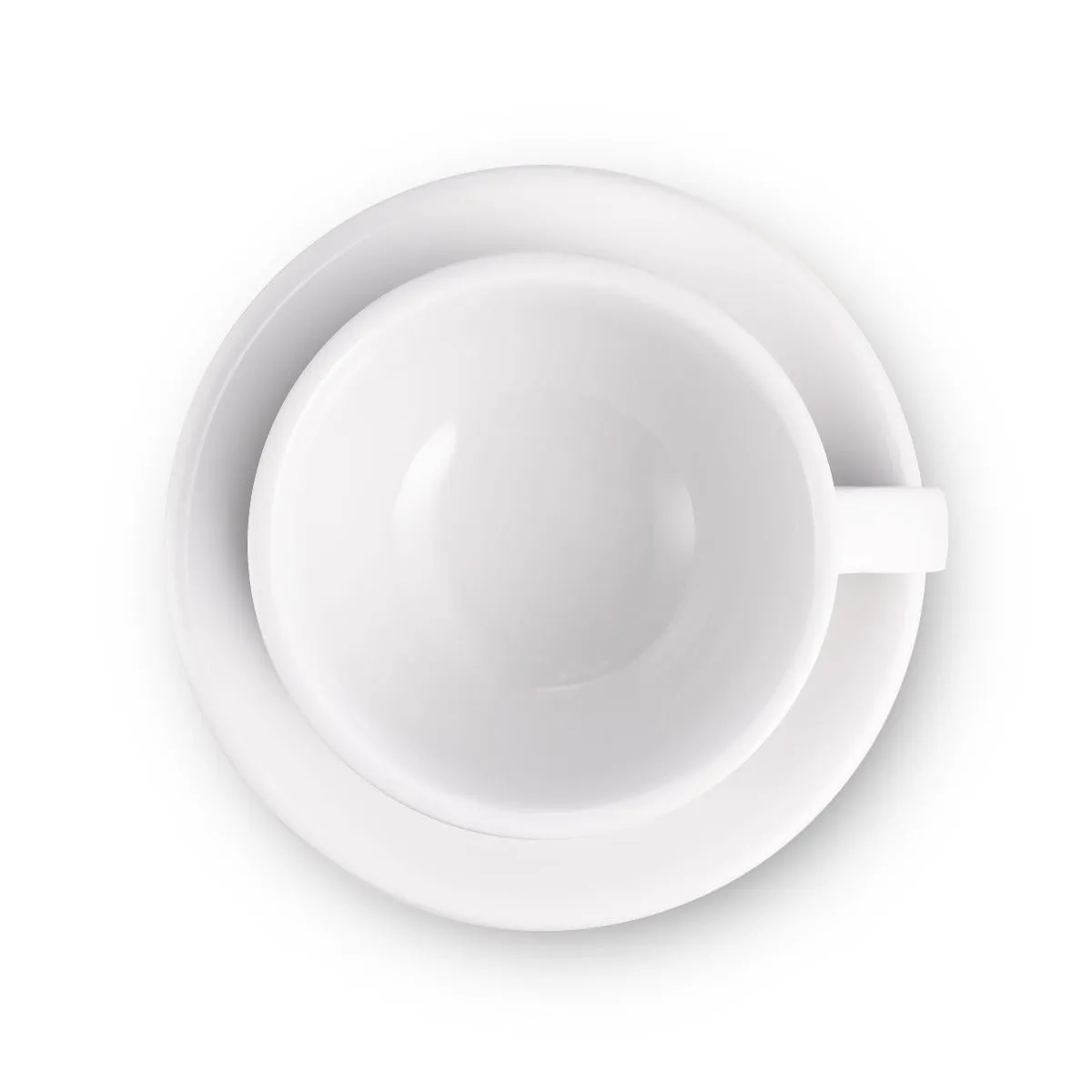 Loveramics Egg Style Latte Cup & Saucer - White (10oz/300ml)