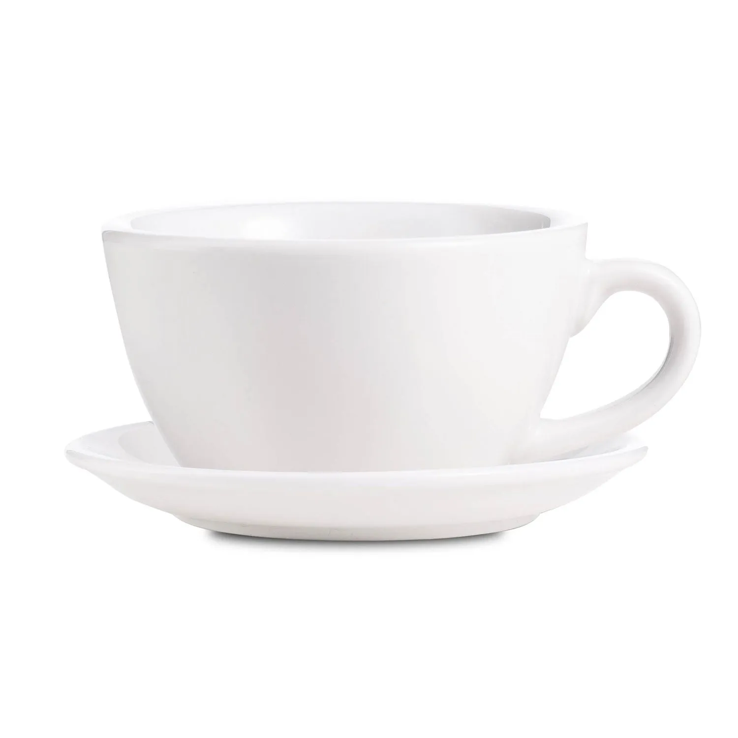 Loveramics Egg Style Latte Cup & Saucer - White (10oz/300ml)