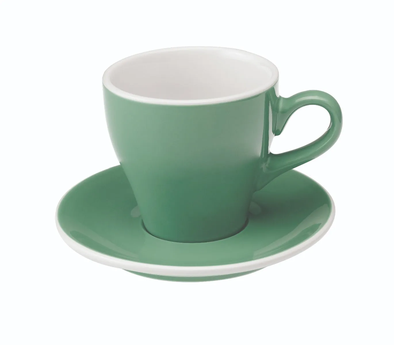 Loveramics Tulip Style Latte Cup & Saucer - Mint (9.5oz/280ml)