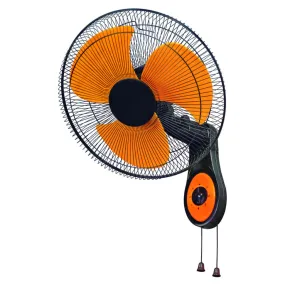 Luker Milano Wall Fan 400mm Black&Orange LFWFCMILNO400OR