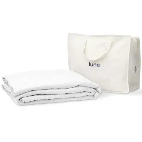 Luna Weighted Blankets for Adults | Premium Sleep Quality, Breathable, Comfortable Lyocell Blanket | All Season Cooling Blanket Gift Ideas [20lbs - Queen - 60" x 80"] [White]