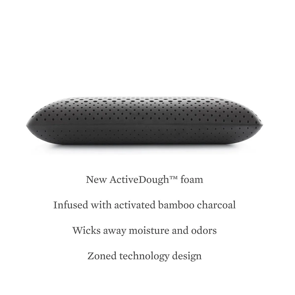 Malouf Zoned ActiveDough®   Bamboo Charcoal Pillow