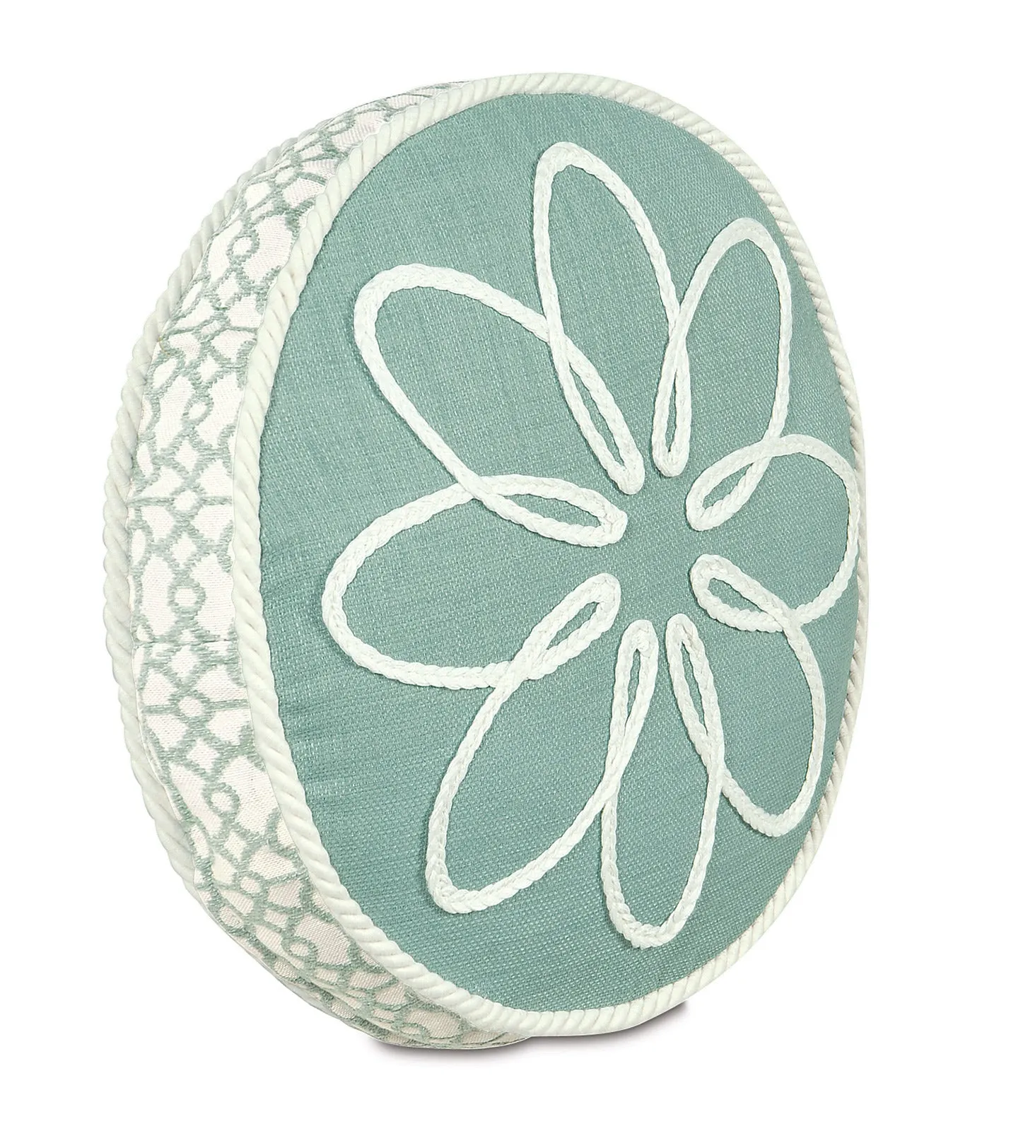 Marny Mint Tambourine Throw Pillow Cover 14Dx2