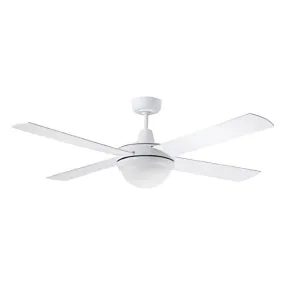 Martec Lifestyle 1320mm 4 Blade Ceiling Fan with Light 2 x E27 White