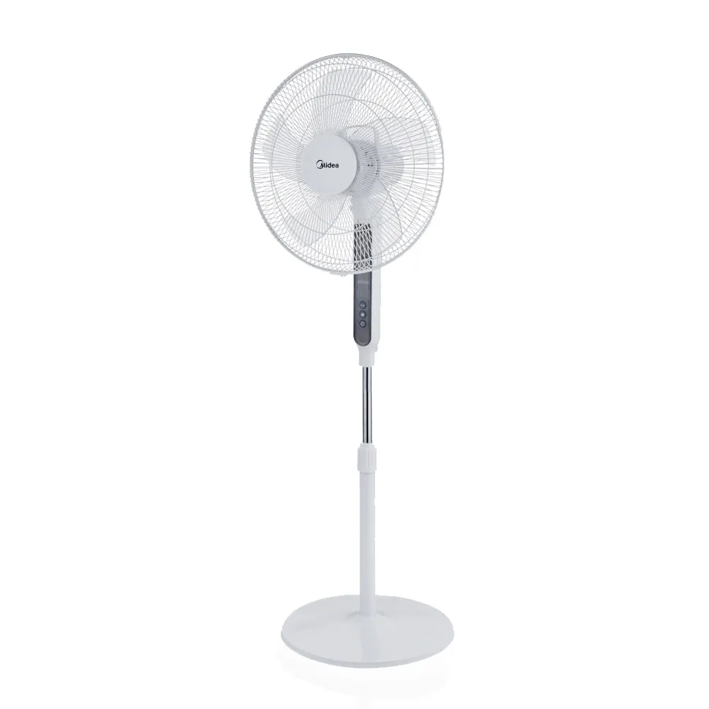 Midea Pedestal Fan white 12 Speed with Remote Tilt Oscillating Height Timer/ FS40-19PRD