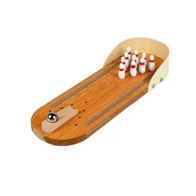 Mini Bowling Game - Indoor Wooden Game