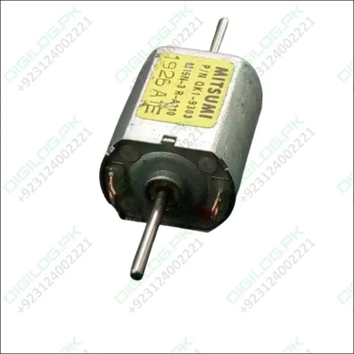 Mini Flat 030 Electric Motor DC 12V-24V 19500RPM Dual Axle Shaft