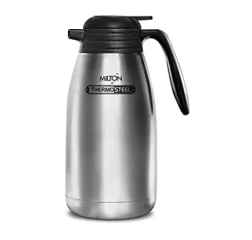 Miton Vacuum Insulated Thermosteel Carafe Flask (2000 ml, Silver)