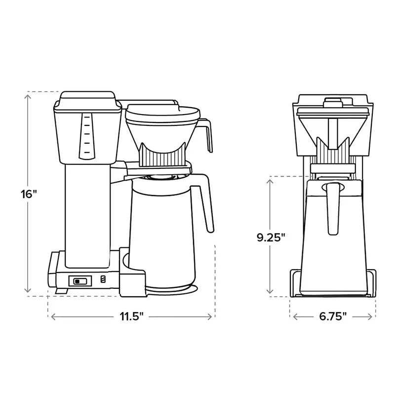 Moccamaster KBGT Thermal Carafe Coffee Maker