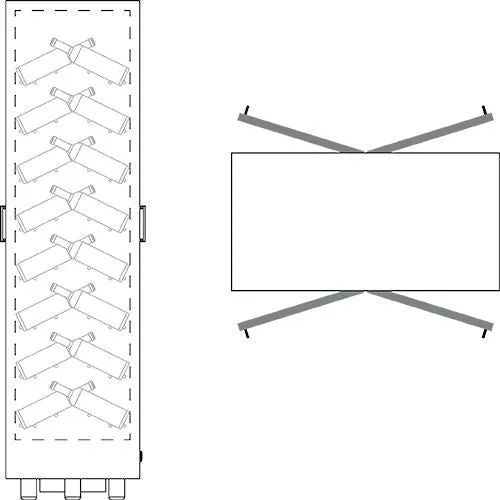 Mod 10 - Built in / Freestanding Wine Wall MD-12 - For Home Use