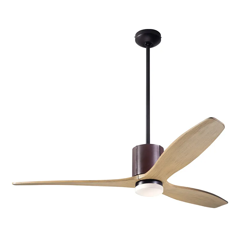 Modern Fan LeatherLuxe DC 54" Ceiling Fan with LED Light Kit