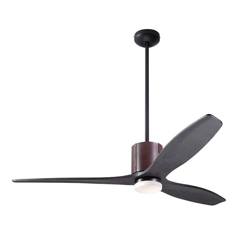 Modern Fan LeatherLuxe DC 54" Ceiling Fan with LED Light Kit