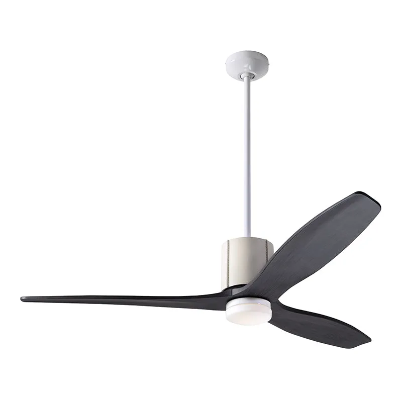 Modern Fan LeatherLuxe DC 54" Ceiling Fan with LED Light Kit