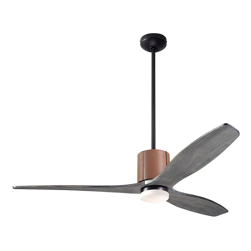 Modern Fan LeatherLuxe DC 54" Ceiling Fan with LED Light Kit