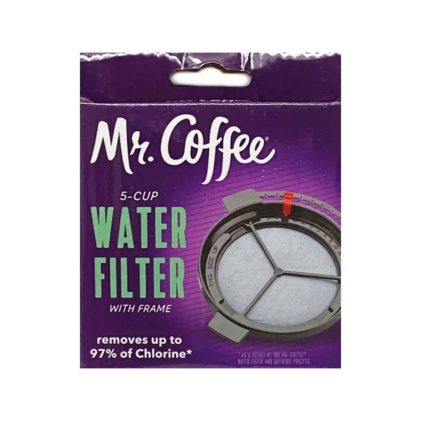 Mr. Coffee 5-Cup Water Filter Disk with Frame (Compatible with 5-Cup Coffee Makers)