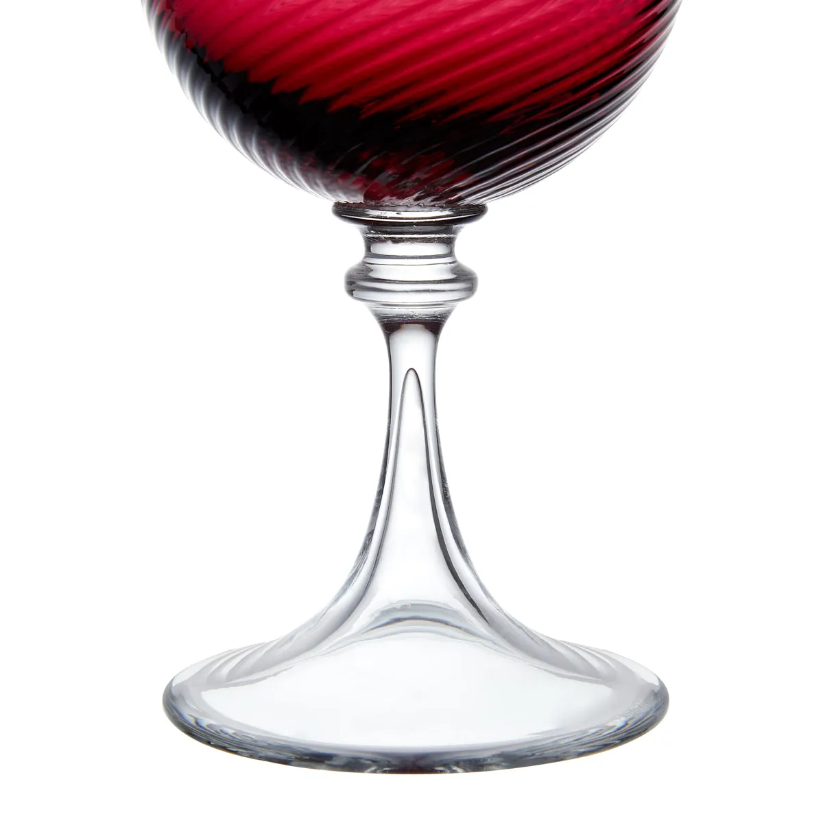 Murano Water Glass Ruby