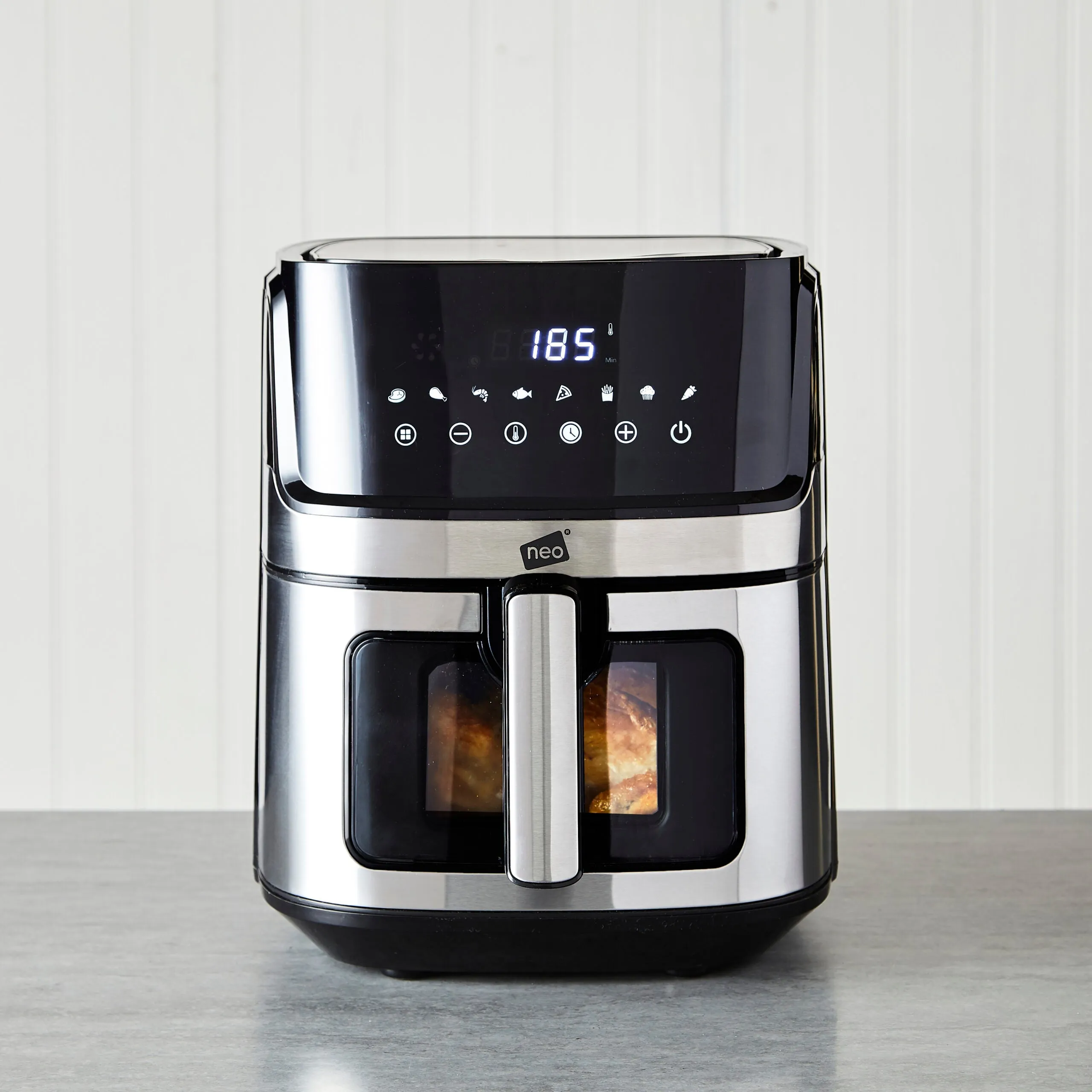 Neo Black Electric 6.5L Digital Air Fryer with Glass Viewing Window