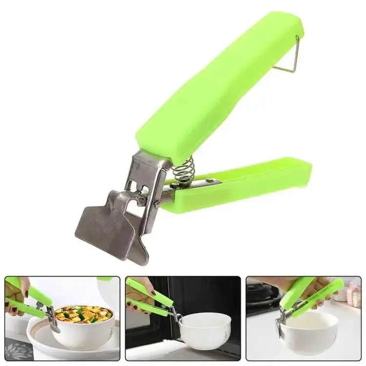 New Stainless Anti Scalding Steel Bowl Holder Clip Dish Clamp Pot Pan Gripper Anti-scraping Lifter Plate Tong Kitchen Tools