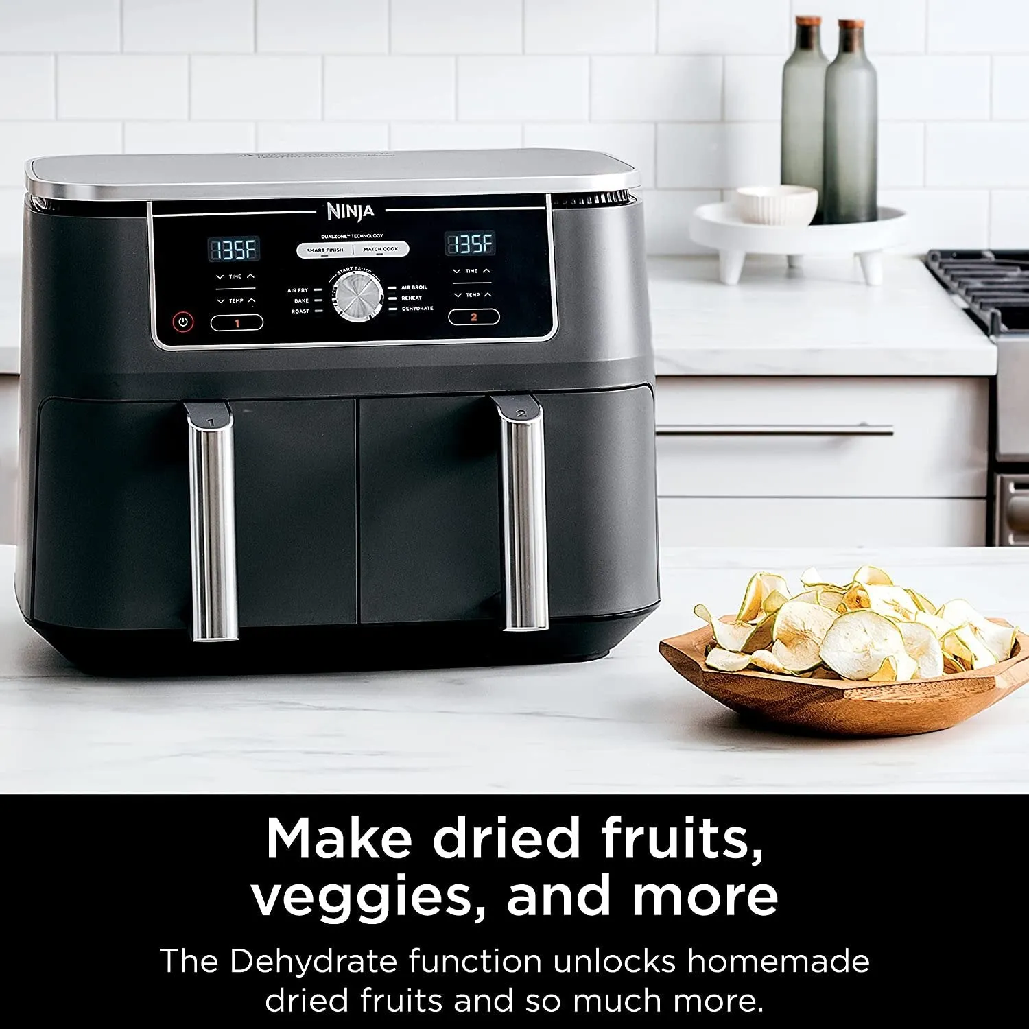 Ninja DZ401 Foodi 6-in-1 10-qt. XL 2-Basket Air Fryer