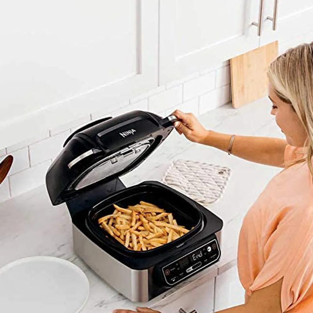 Ninja LG450 Foodi 5-in-1 Indoor Electric Grill w/ Air Fryer (Refurbished)