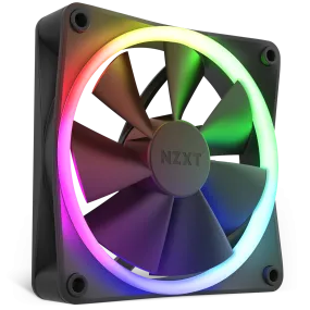 NZXT F120RGB - 120MM RGB FANS - SINGLE BLACK (RF-R12SF-B1)