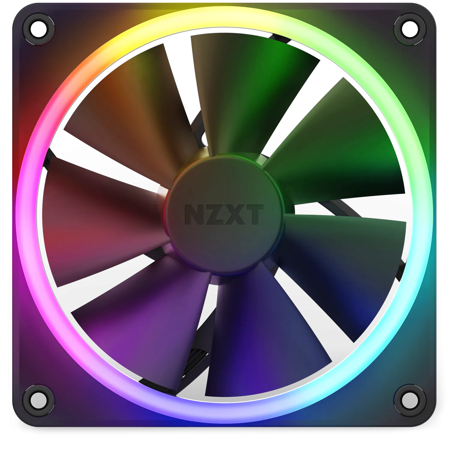 NZXT F120RGB - 120MM RGB FANS - SINGLE BLACK (RF-R12SF-B1)