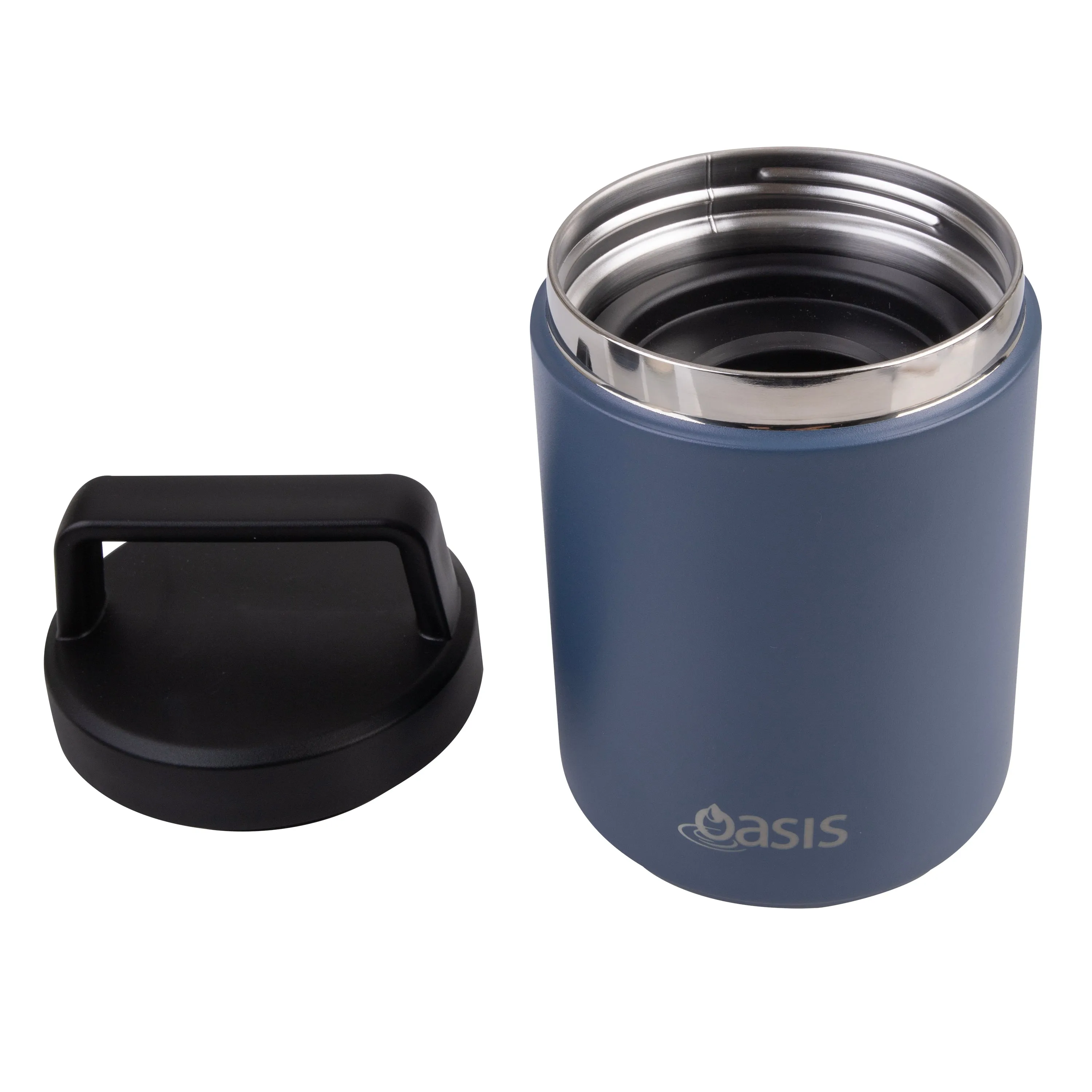 Oasis Insulated Food Jar With Handle - 480ml - Indigo